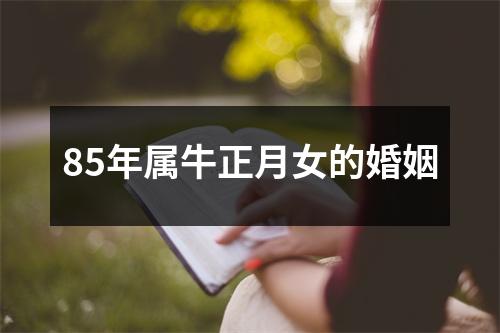 85年属牛正月女的婚姻