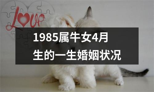 1985属牛女4月生的一生婚姻状况