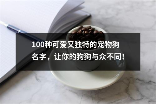 100种可爱又独特的宠物狗名字，让你的狗狗与众不同！